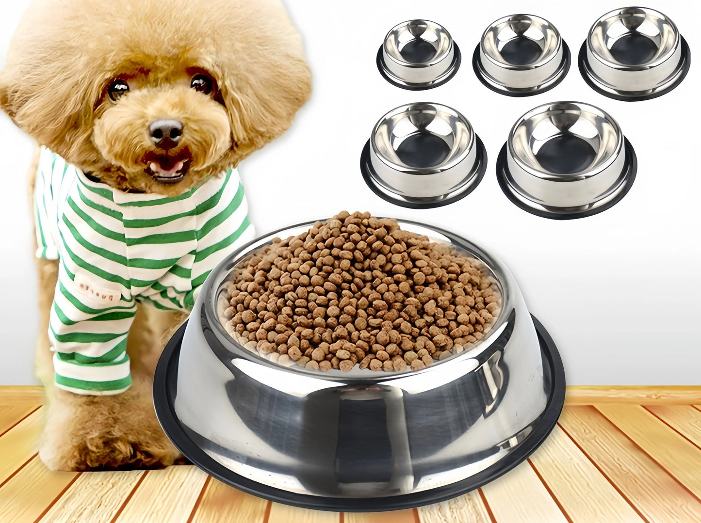 Miska ze stali nierdzewnej dla psa i kota