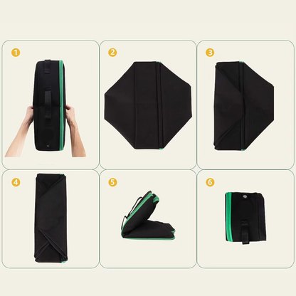 Przenośna Kuweta dla Kota z Wodoodpornej Tkaniny Oxford