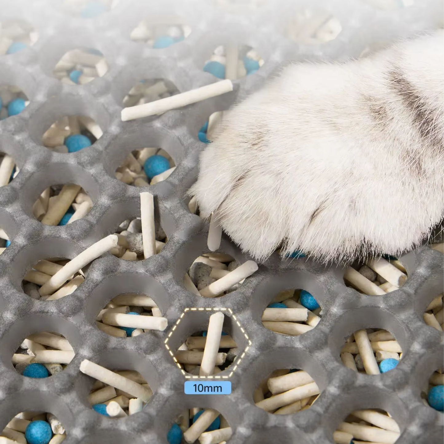 Dwuwarstwowa Mata na Żwirek dla Kota z Wodoodporną Powłoką