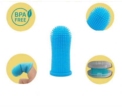 Super miękka silikonowa szczoteczka do zębów dla psa i kota