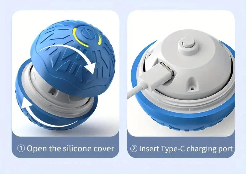 Inteligentna piłka dla psa – interaktywna, ładowana USB, odporna na gryzienie