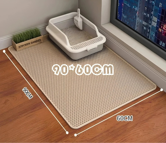 Dwuwarstwowa Mata na Żwirek dla Kota z Wodoodporną Powłoką