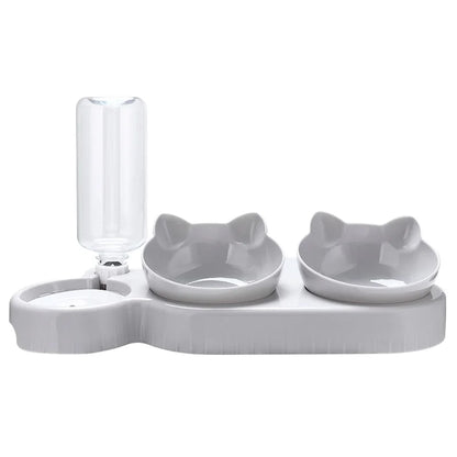 Automatyczny Karmnik dla Kota z Podwójną Miską i Dozownikiem Wody