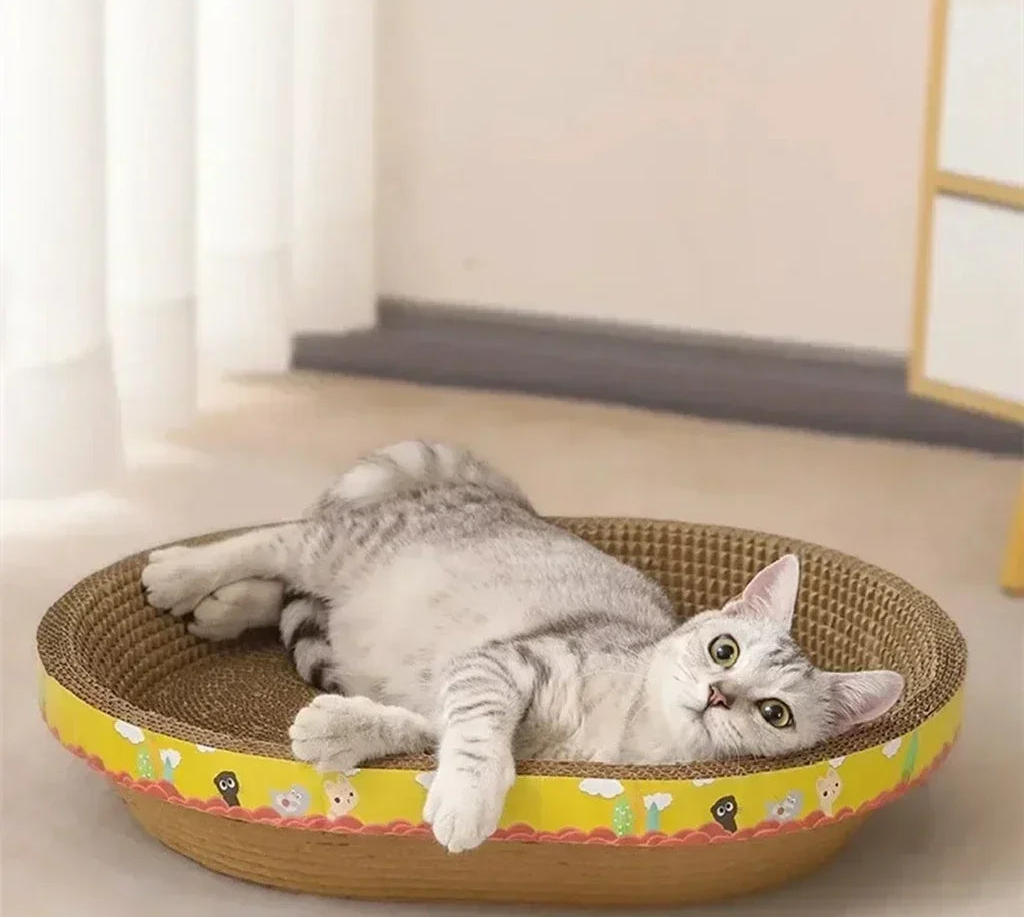 Owalny drapak dla Kota z Tektury Falistej