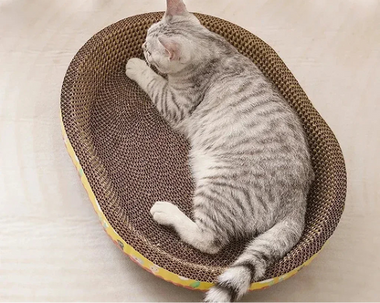 Owalny drapak dla Kota z Tektury Falistej